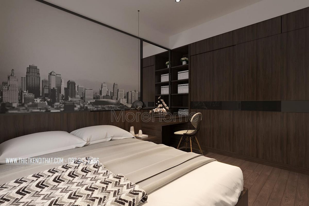 Thiết kế phòng ngủ biệt thự Ecopark Văn Giang 